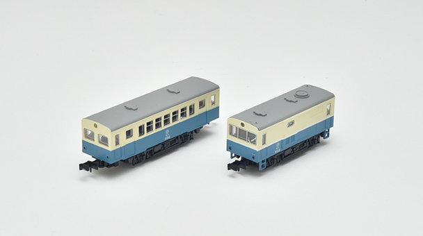 富井電鉄 峠（たお）線 気動車＋荷物気動車（キハ202+キニ903・新塗装）2両セット｜製品をさがす｜ジオコレ