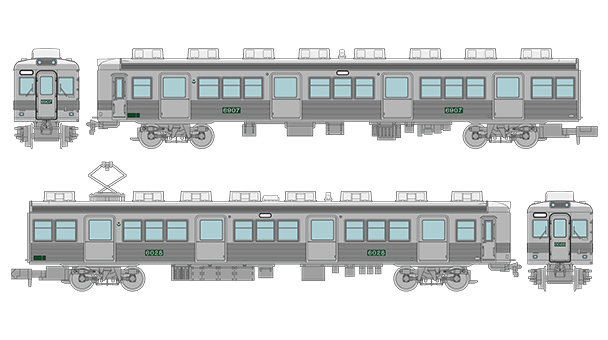 南海電気鉄道6000系(なつかしのステンレス無塗装) 2両セット｜製品をさがす｜ジオコレ